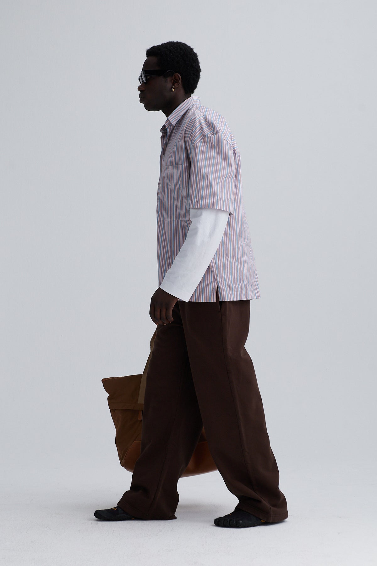 sweat pants leo cotton brown