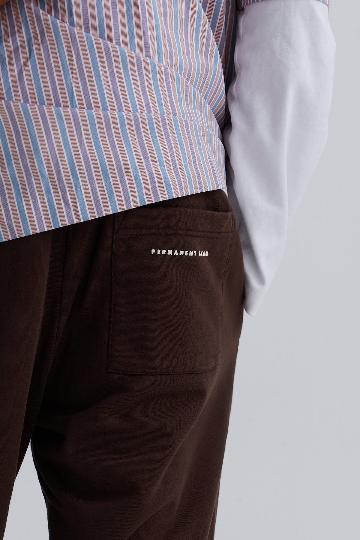 sweat pants leo cotton brown