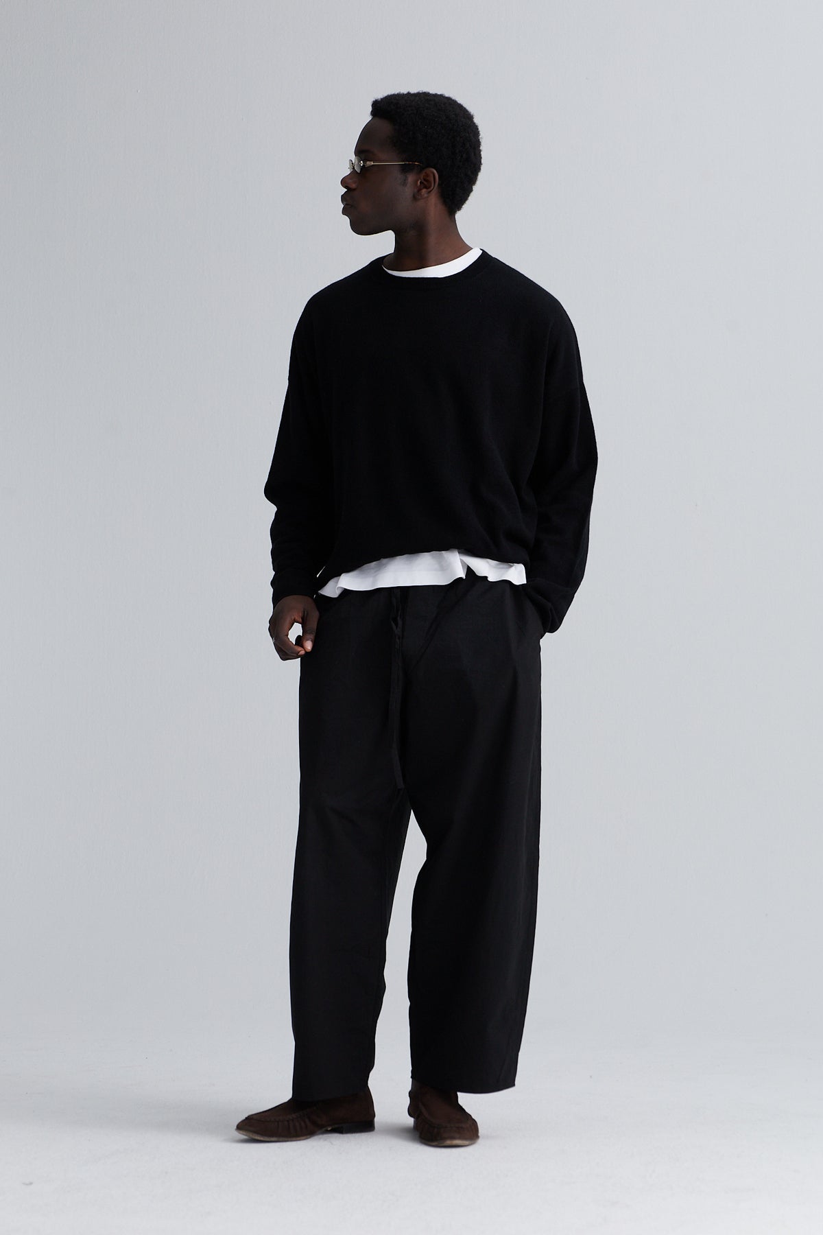 pants brad cotton black