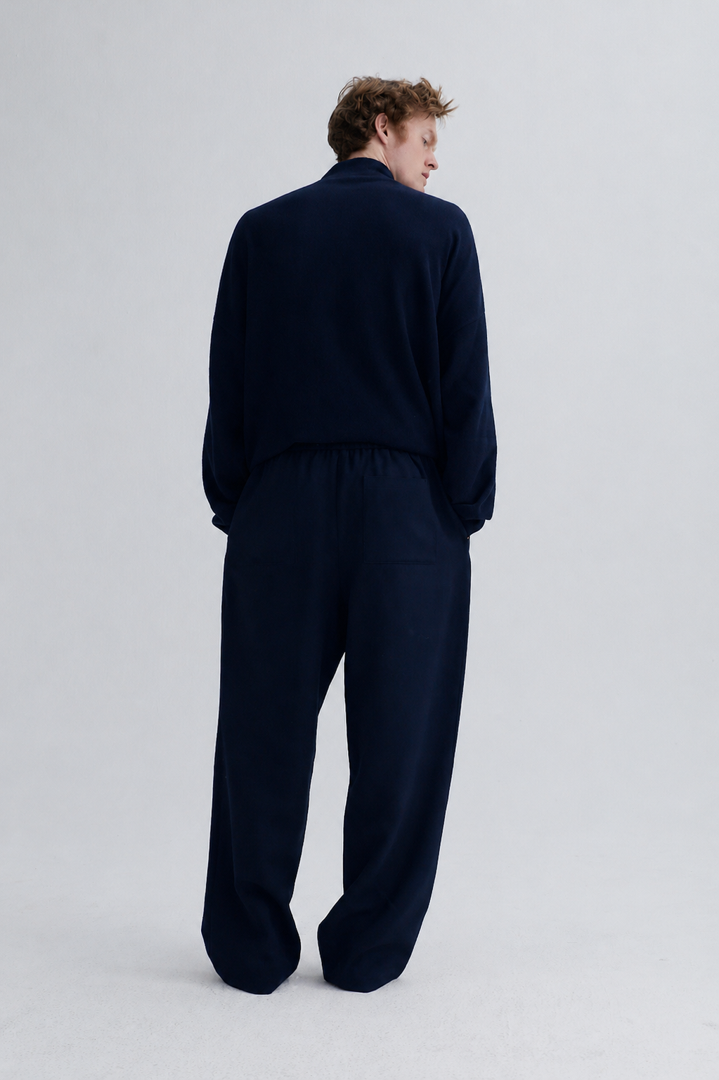 cashmere sweater nino cashmere navy