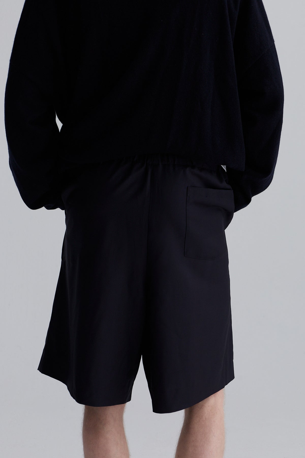 long short milan wool mohair navy