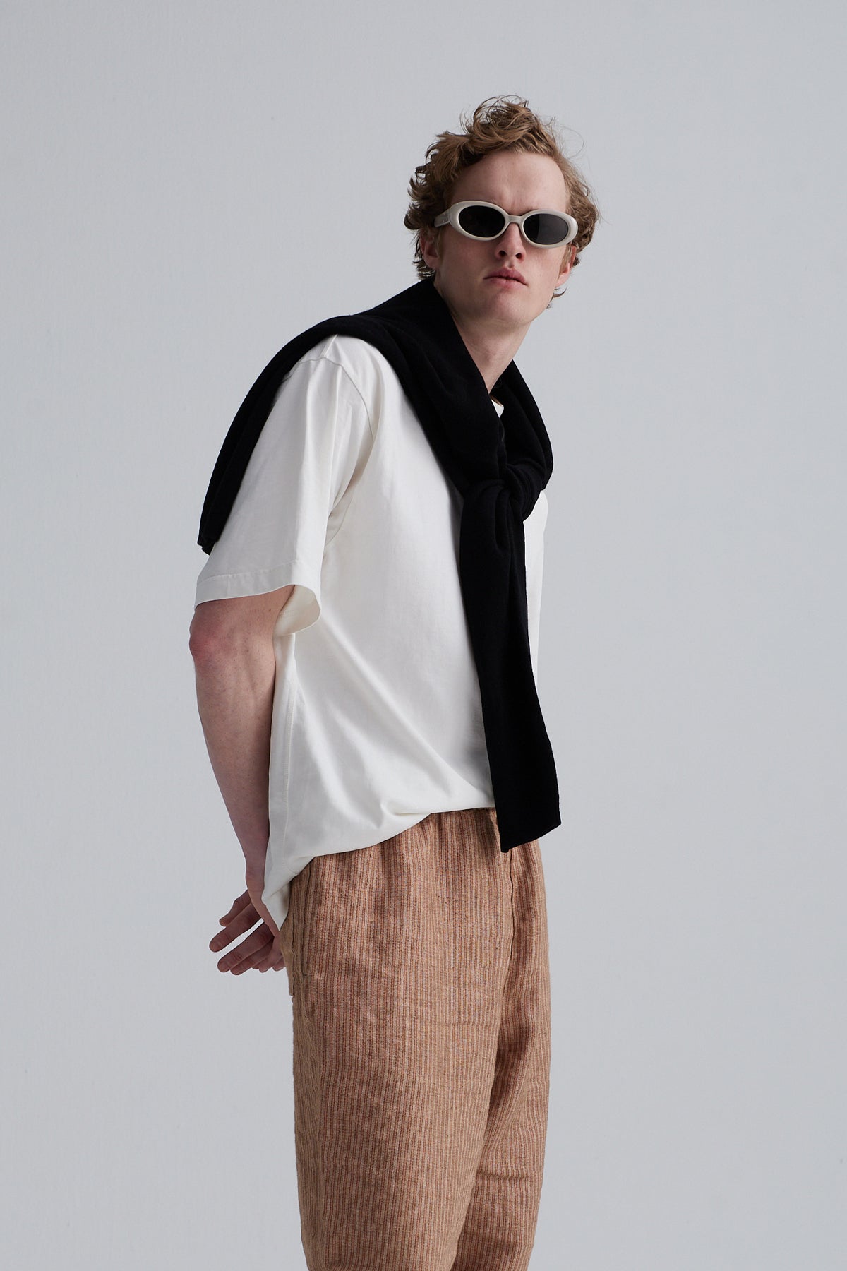 t-shirt finn cotton white