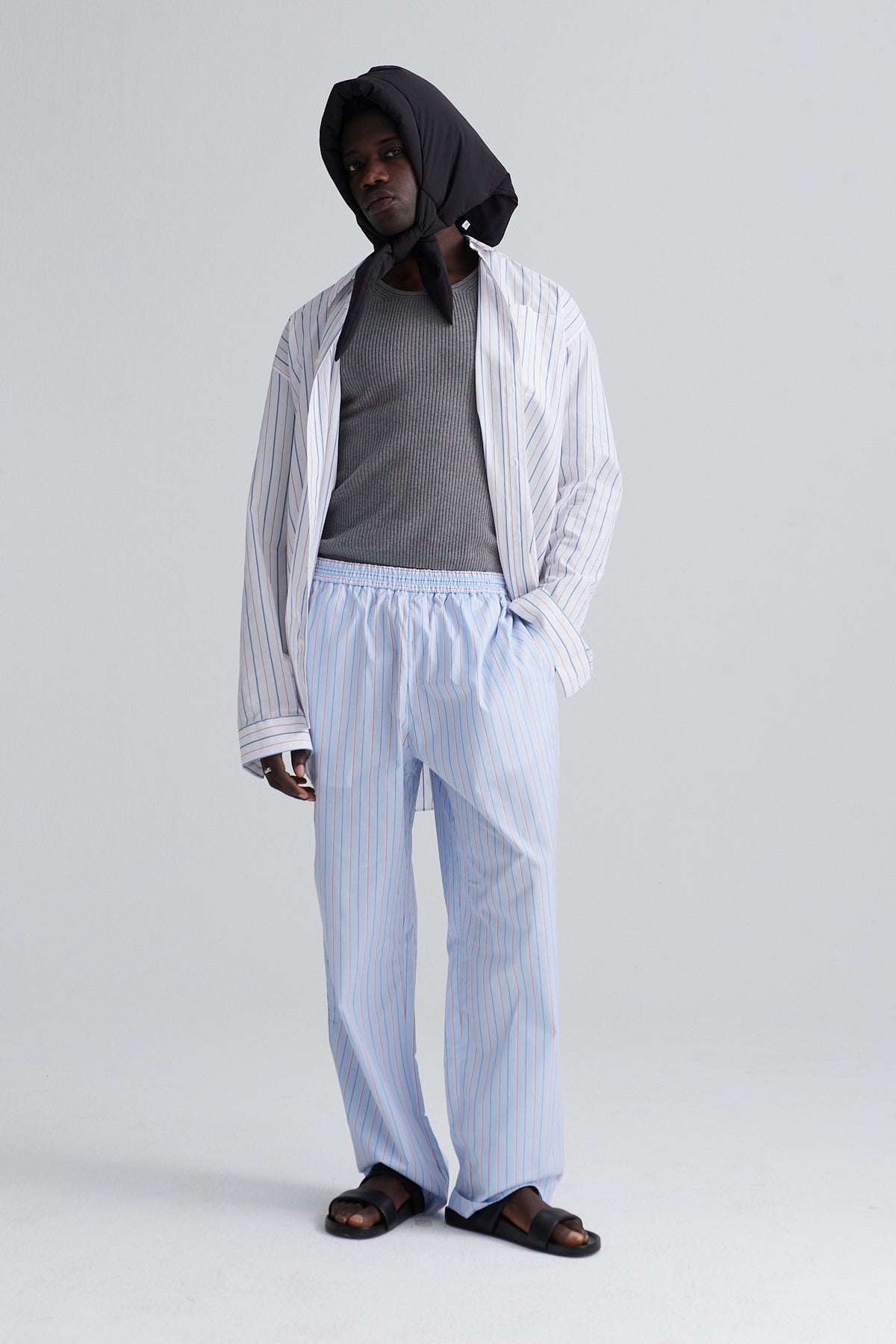 long pants noa cotton lblue