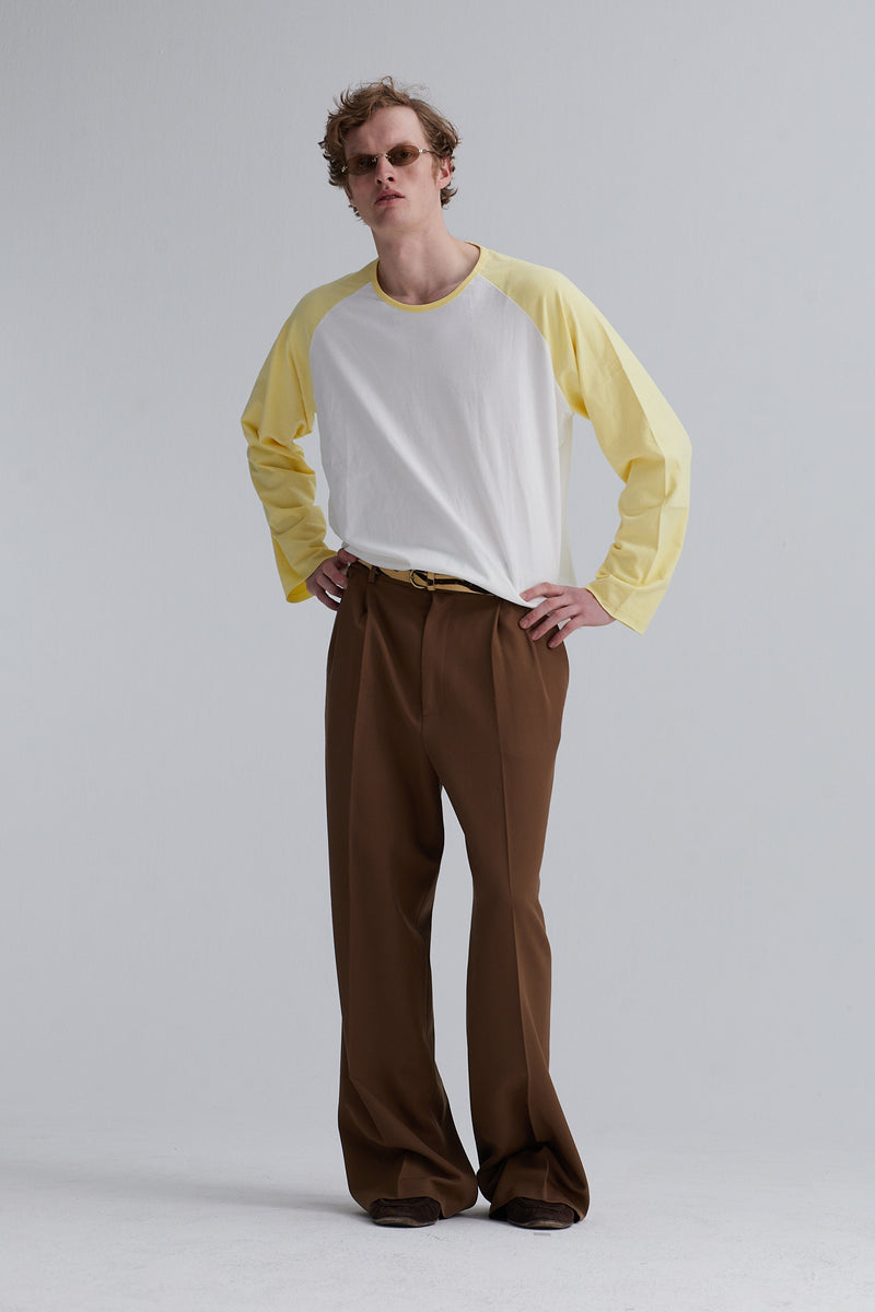 two tone sweat alfie cotton yellow