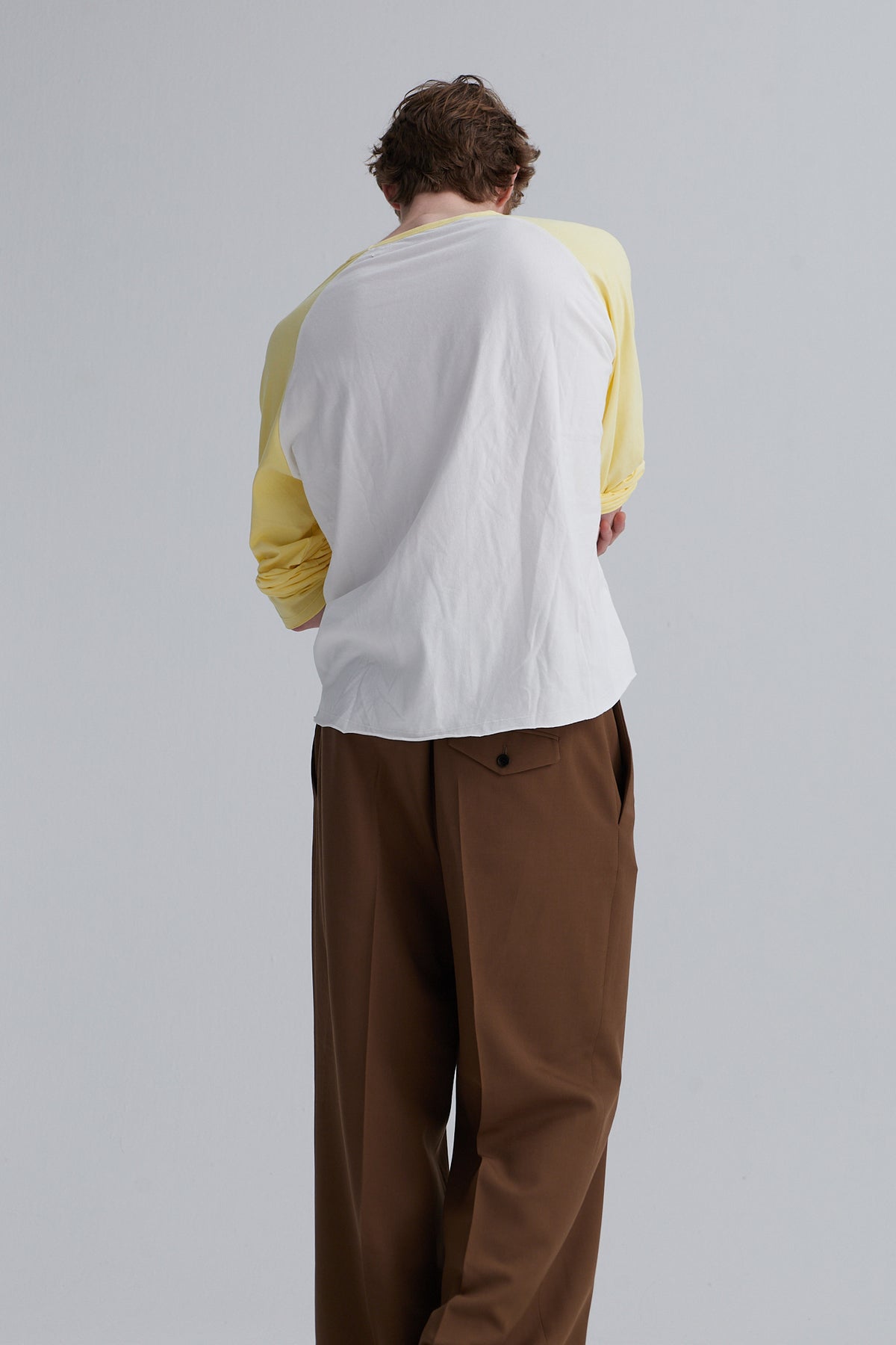 two tone sweat alfie cotton yellow