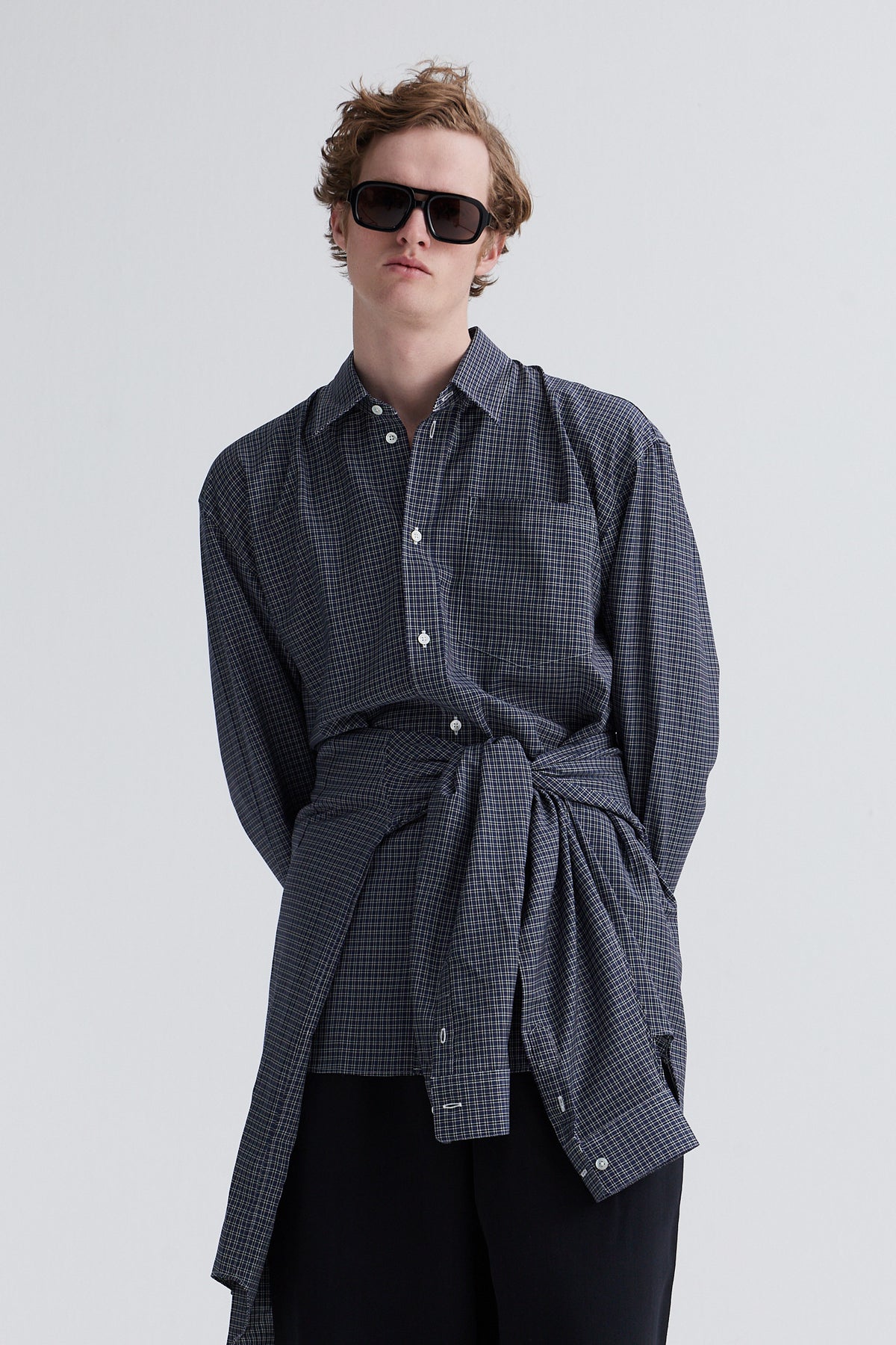 shirt wally wool navy
