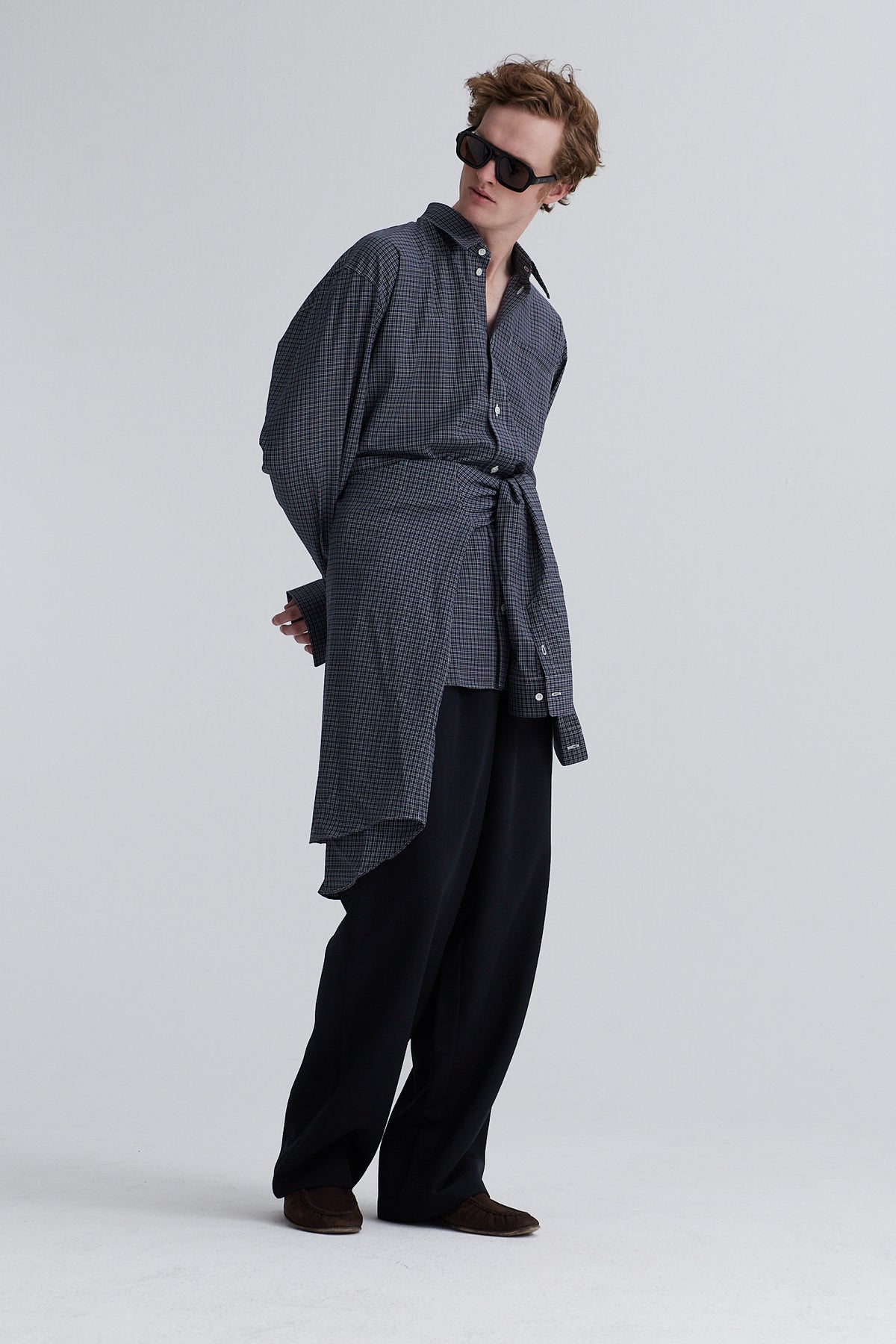 shirt wally wool navy