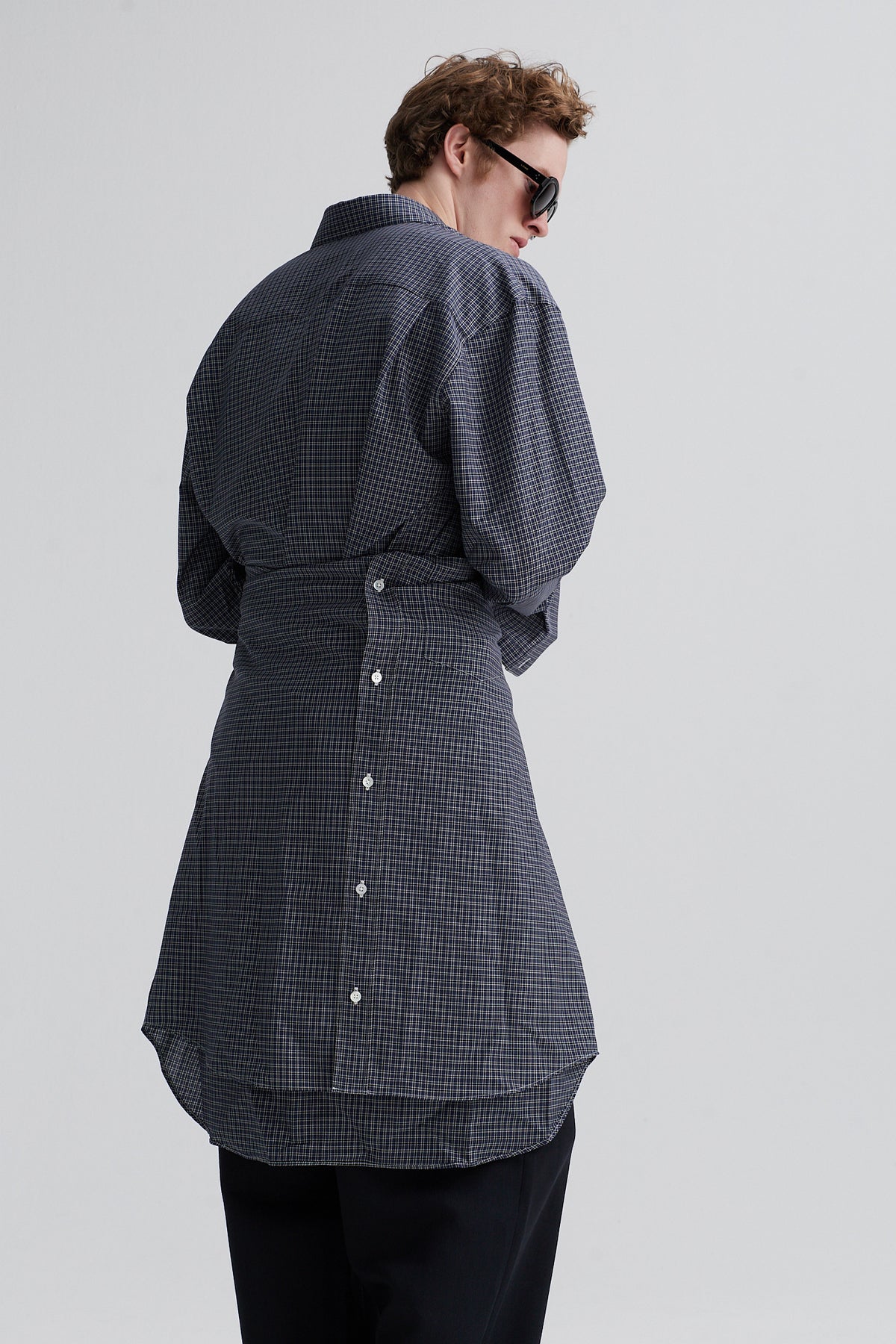 shirt wally wool navy