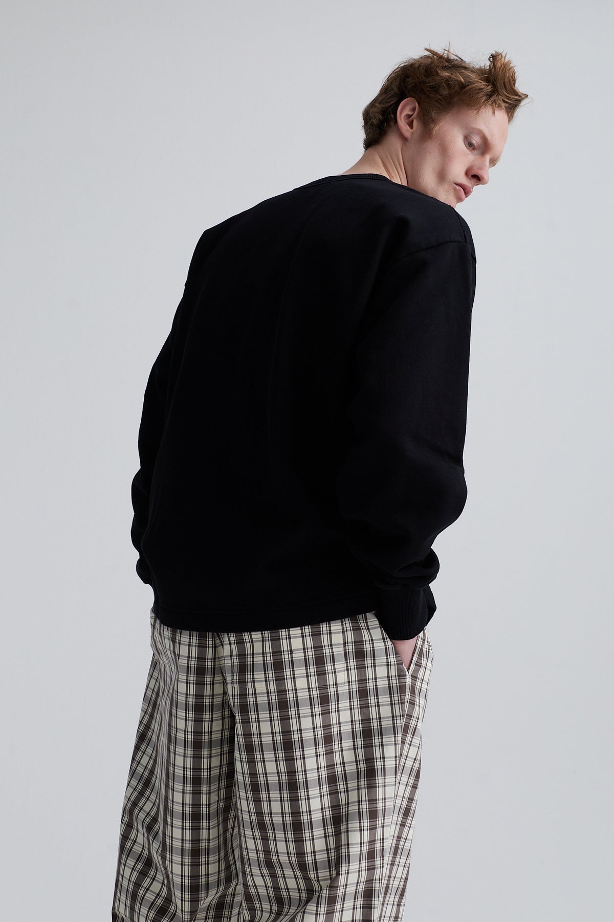 crew t sweat cotton black