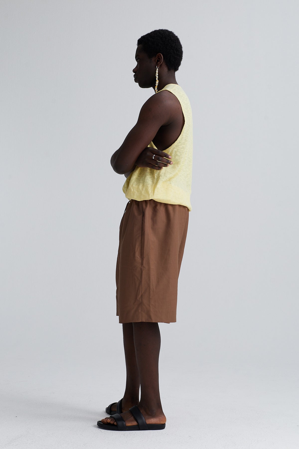 long short milan wool mohair tabacco