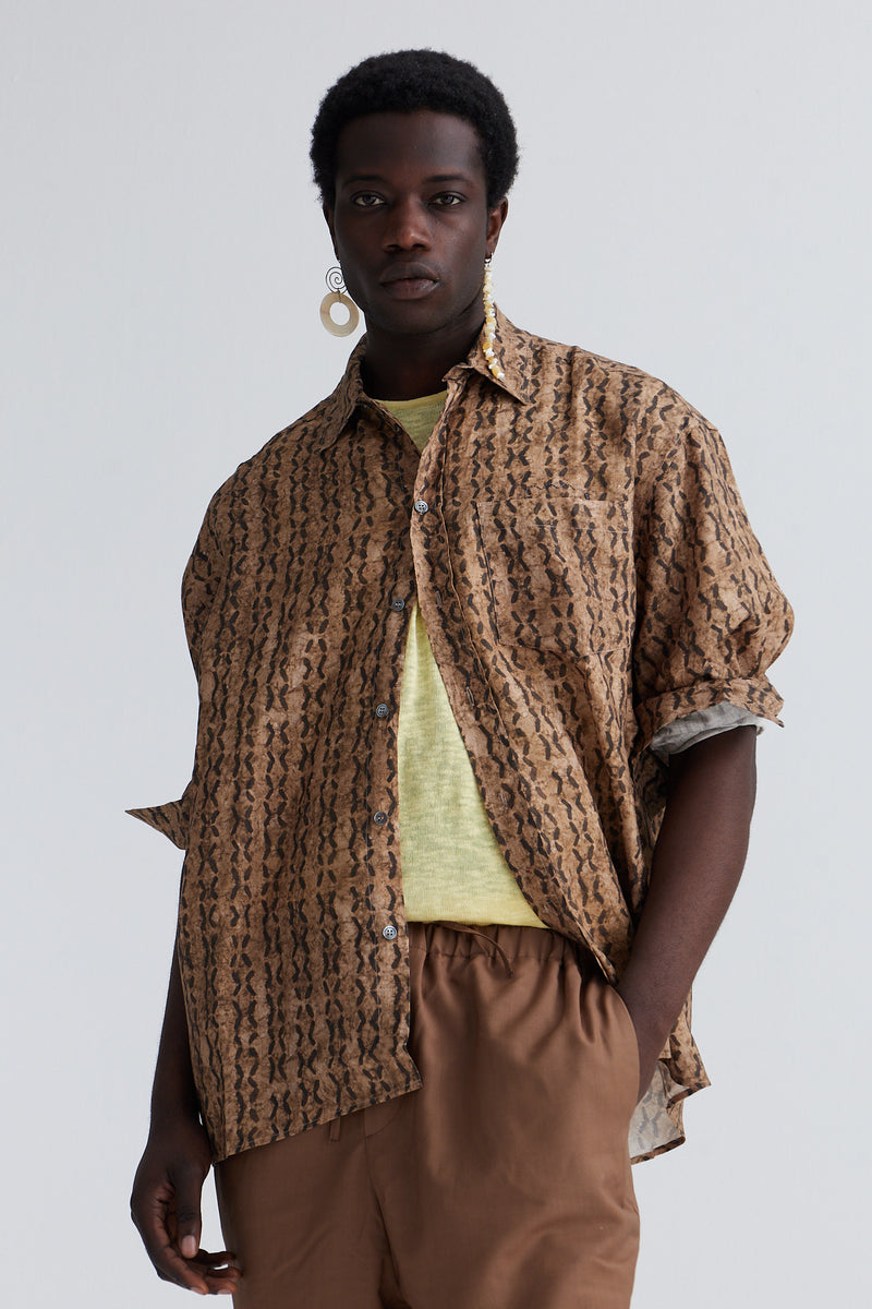 shirt eli linen brown