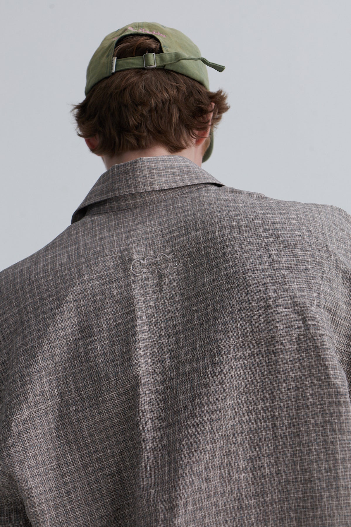 short sleeve shirt cal wool linen silk taupe