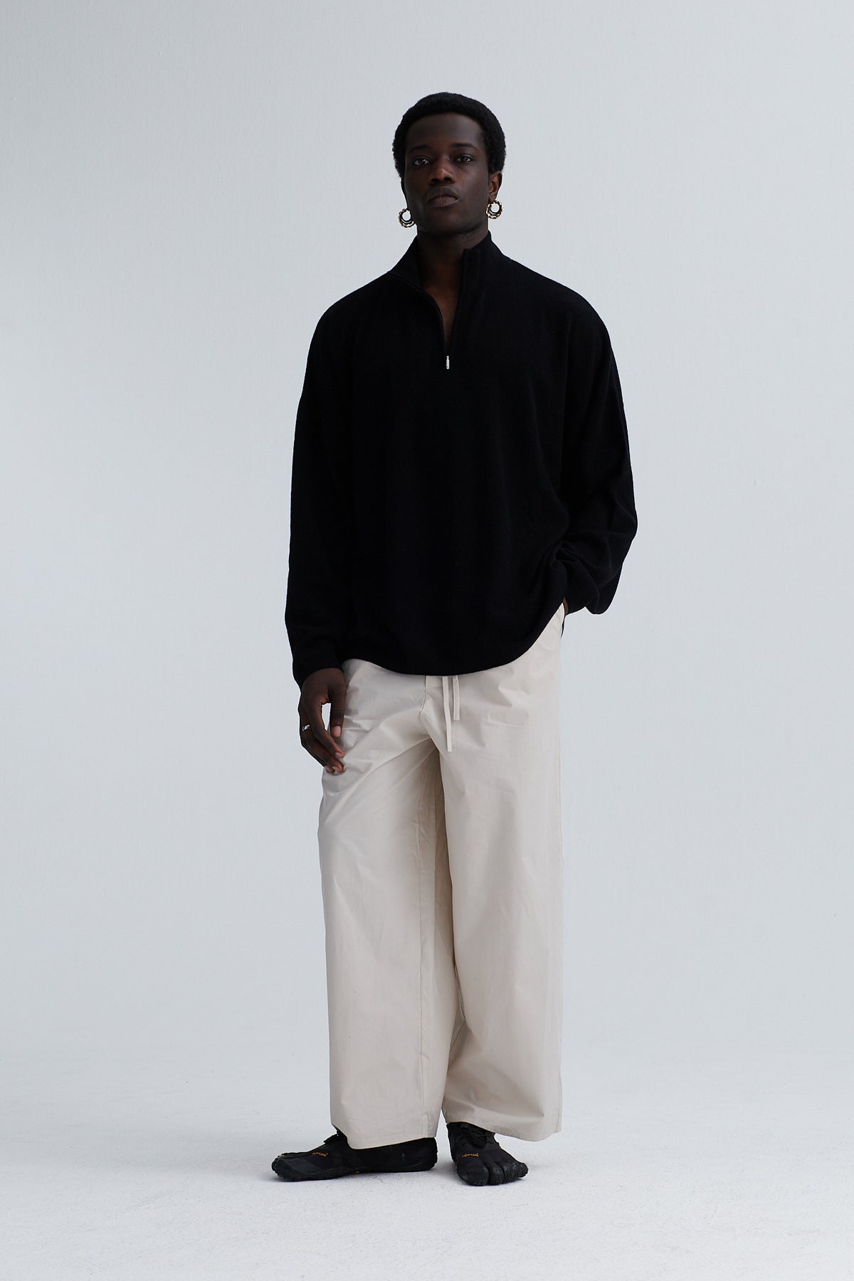 cashmere sweater nino cashmere black