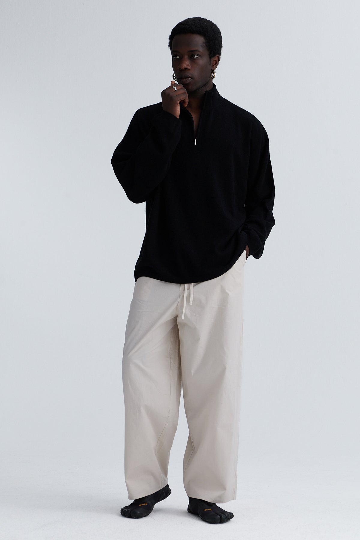 cashmere sweater nino cashmere black
