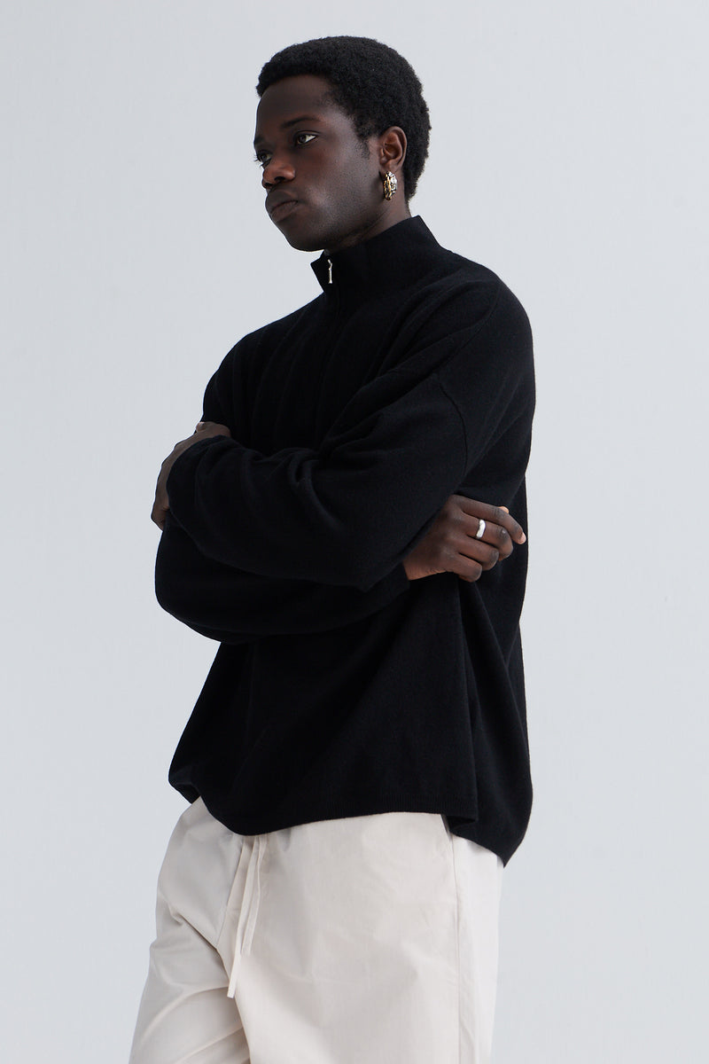 cashmere sweater nino cashmere black