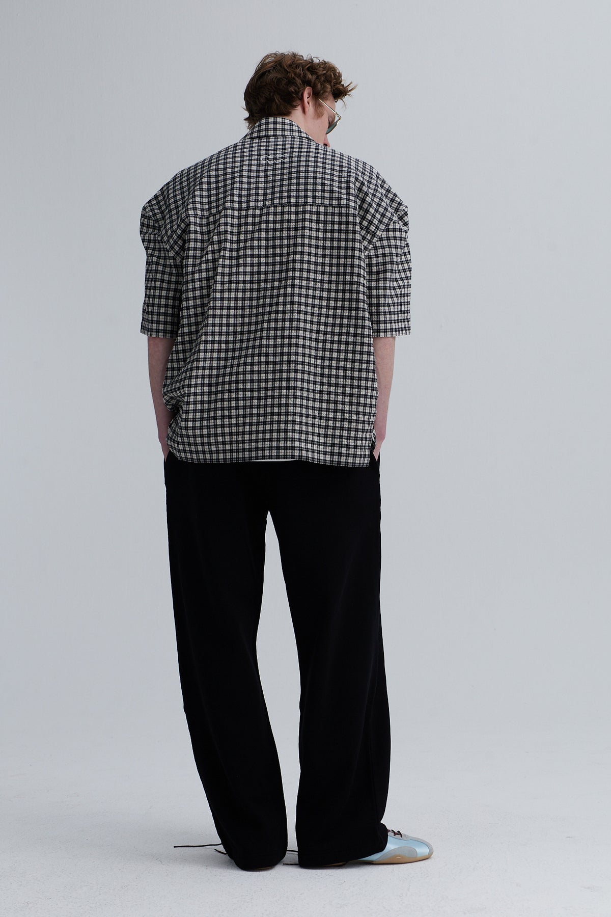 short sleeve shirt cal cotton black