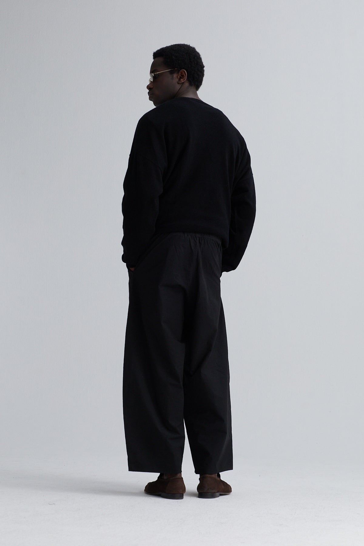 pants brad cotton black