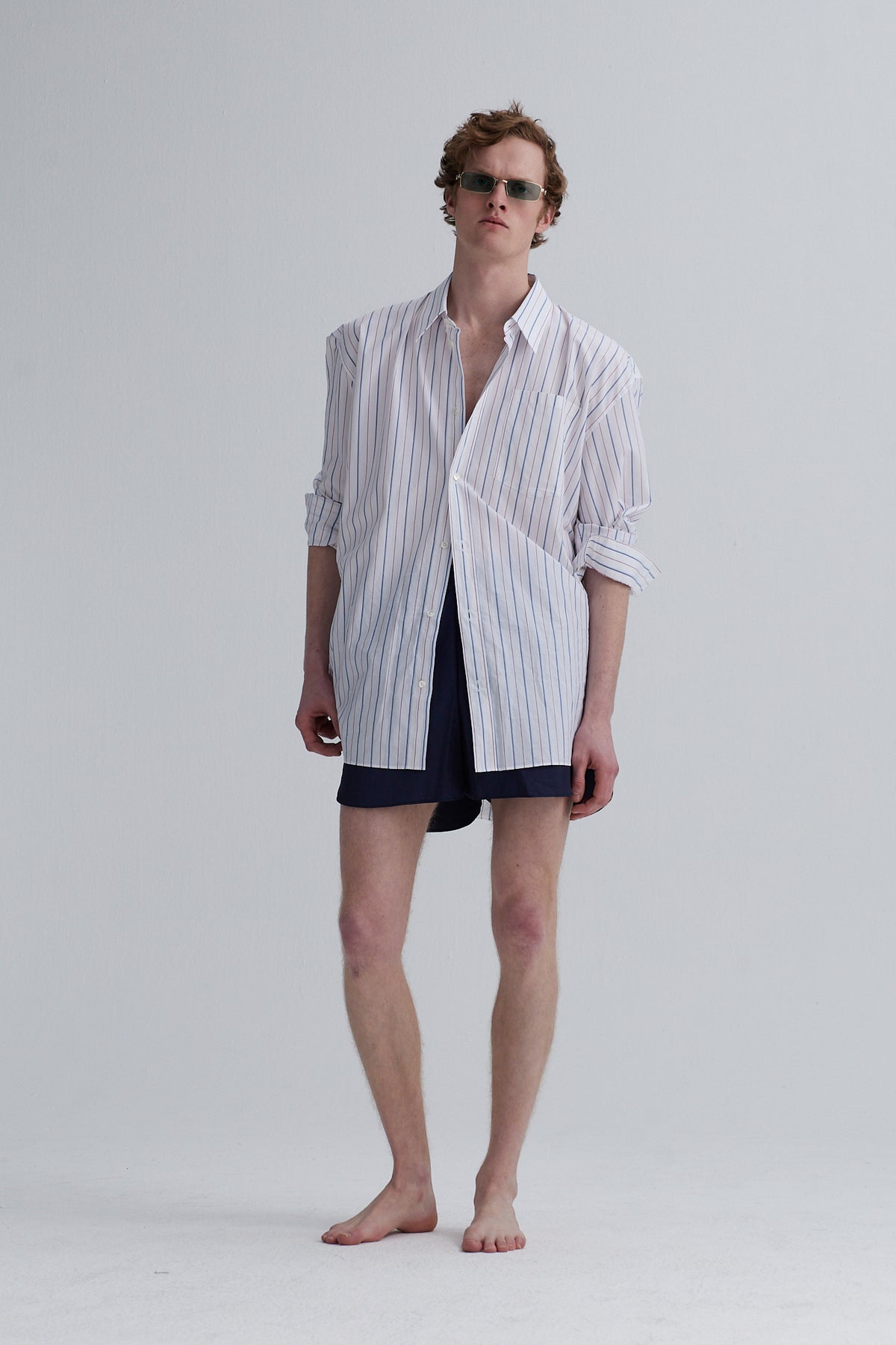 swim short bay polyamide blue