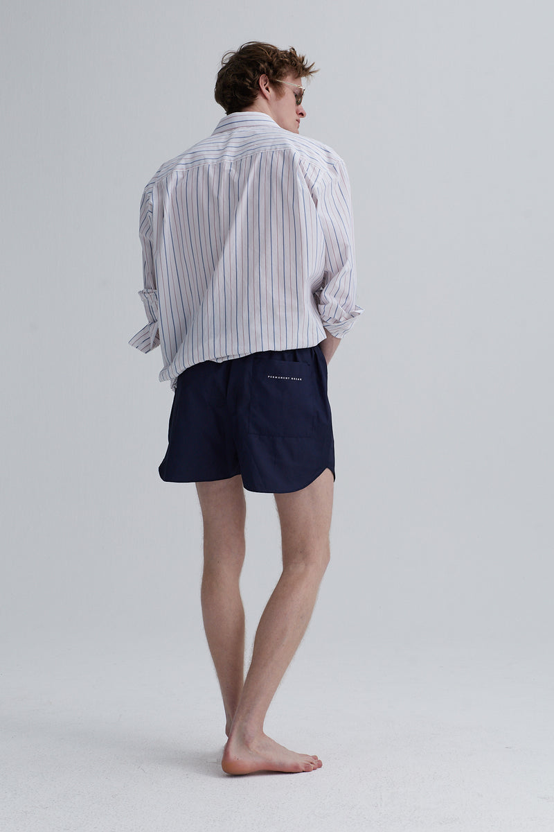 swim short bay polyamide blue