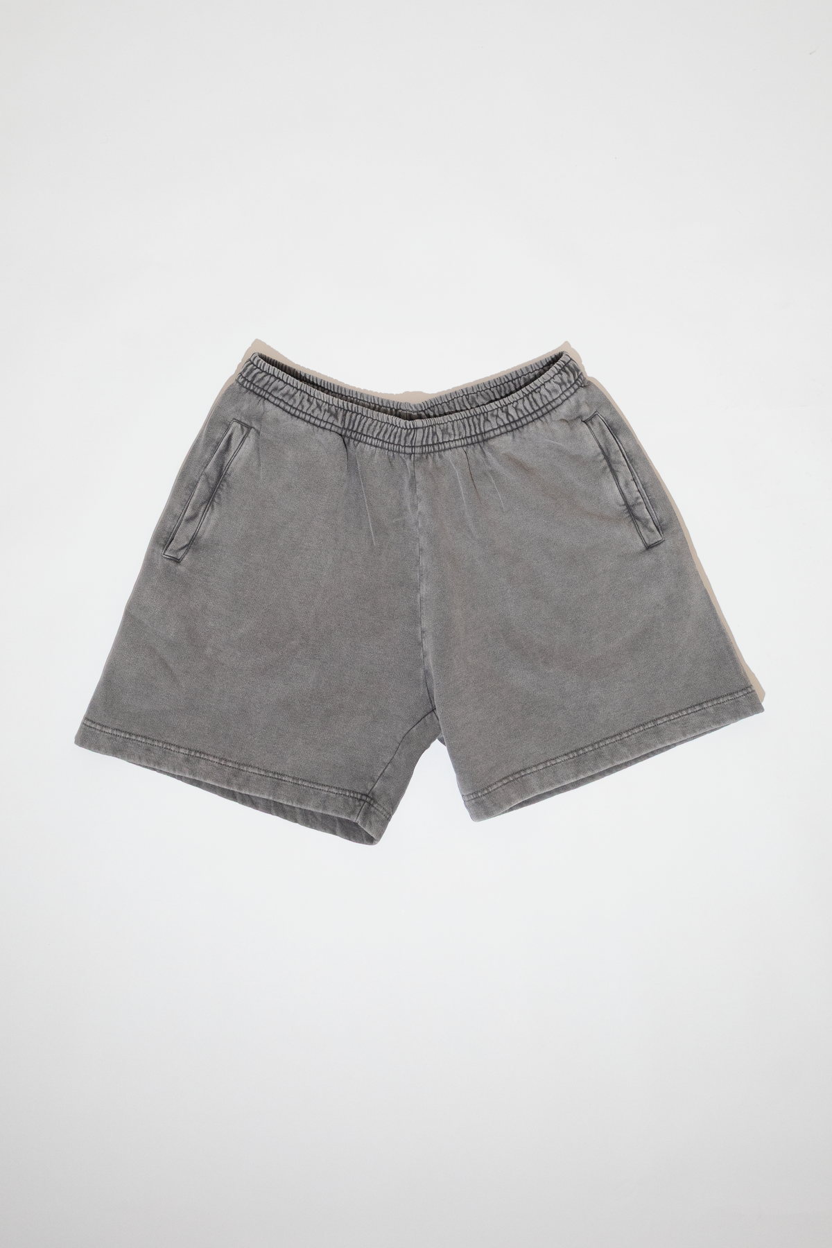 washed short beau cotton grey