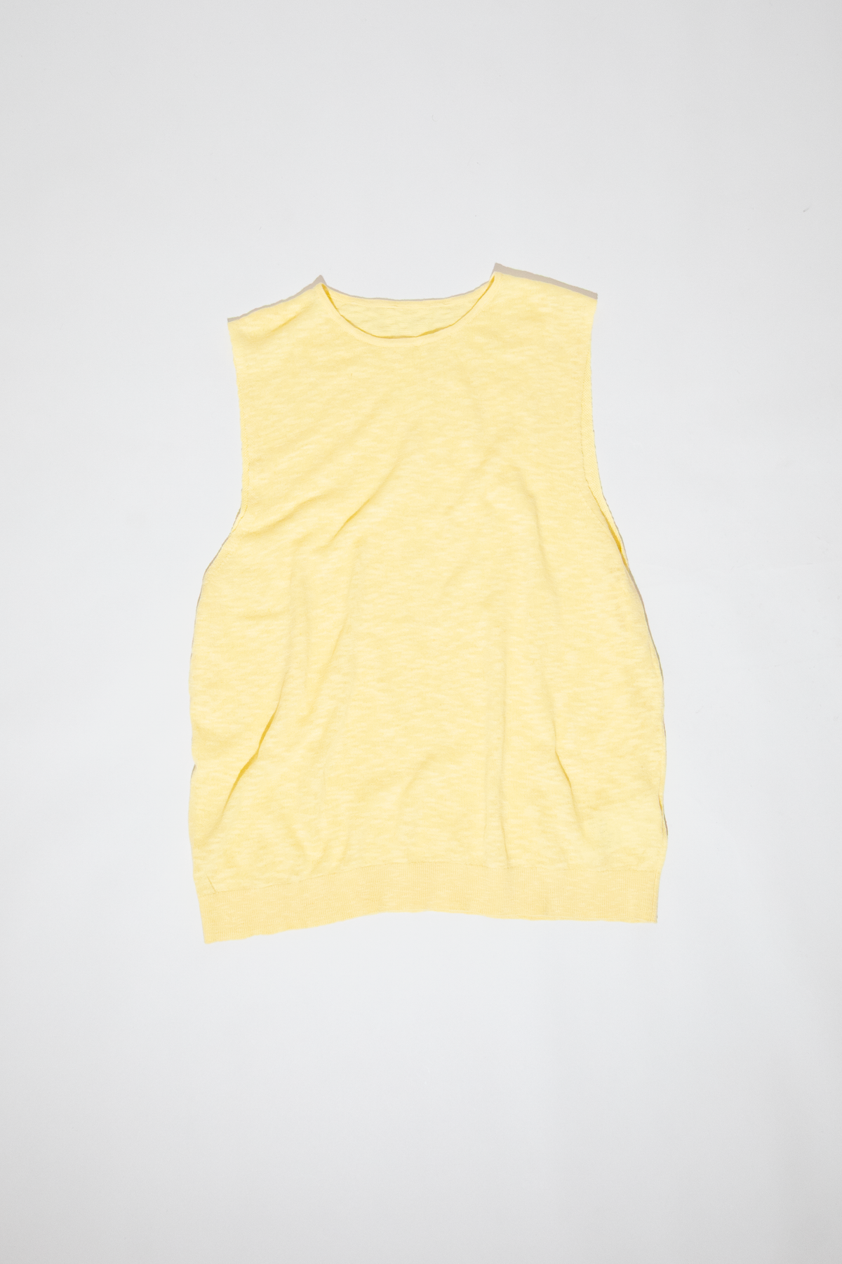 tank rosie cotton linen yellow