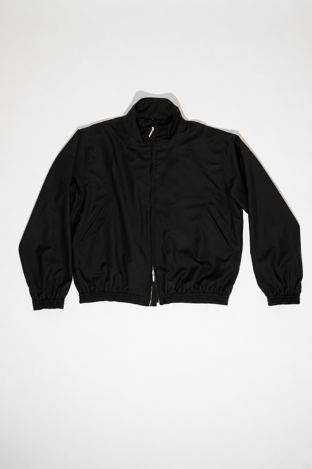 zip vest beat wool black