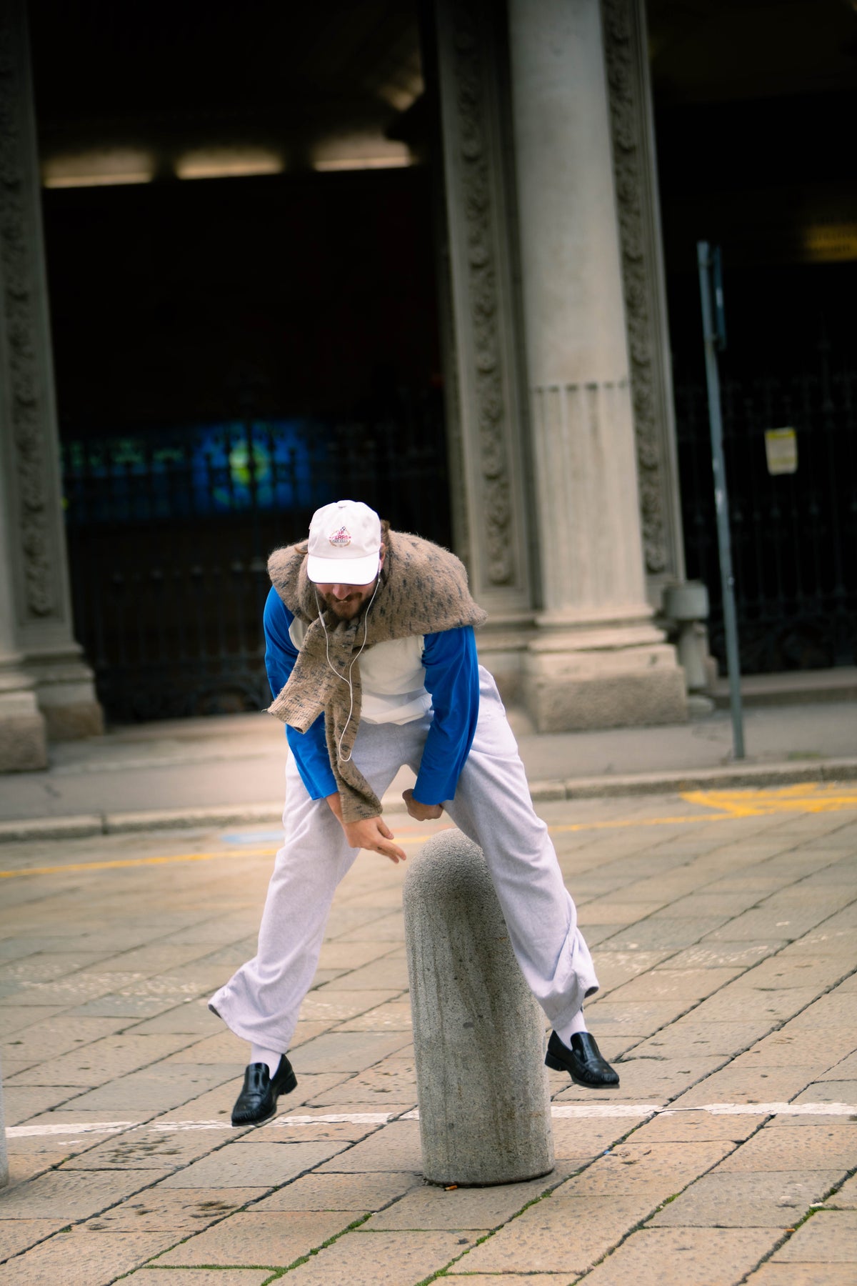 two tone sweat alfie cotton blue