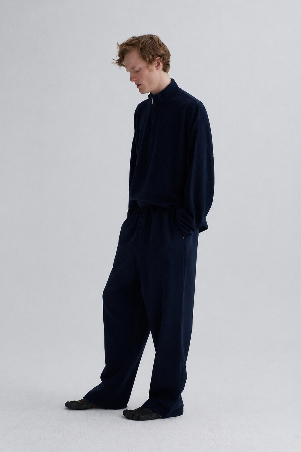 cashmere sweater nino cashmere navy